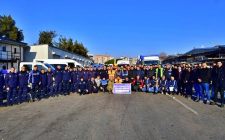 71 KİŞİLİK İLK EKİP YOLA ÇIKTI