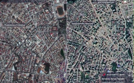 RUSYA FEDARAL UZAY AJANSI,ANTAKYA'NIN YENİ UYDU GÖRÜNTÜLERİNİ PAYLAŞTI