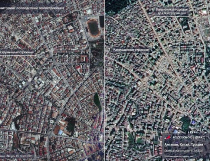RUSYA FEDARAL UZAY AJANSI,ANTAKYA'NIN YENİ UYDU GÖRÜNTÜLERİNİ PAYLAŞTI